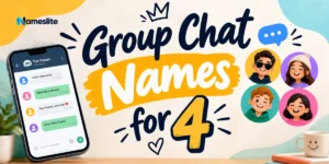 Group chat names for 4
