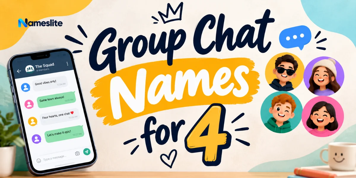 Group chat names for 4