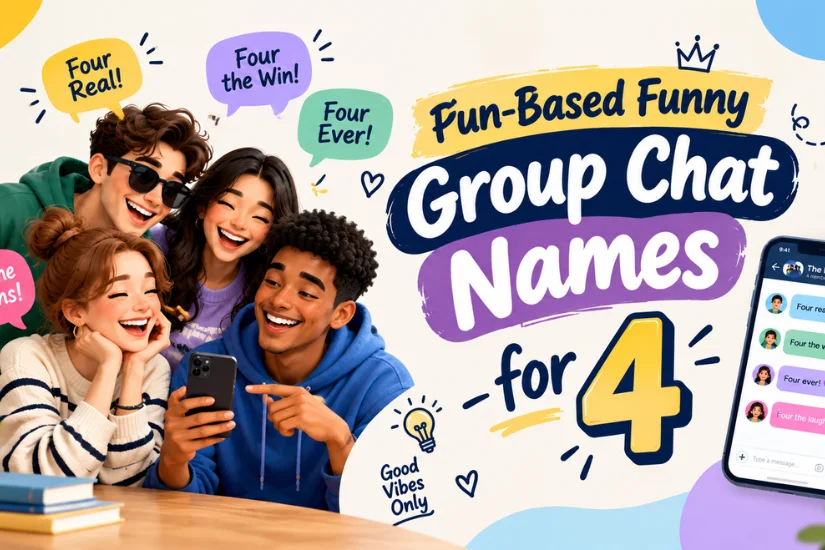 Pun-Based Funny Group Chat Names for 4