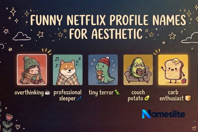 Funny Netflix Profile Names for Aesthetic
