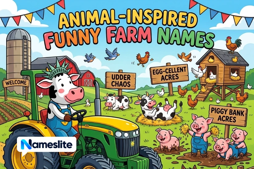 Animal-Inspired Funny Farm Names
