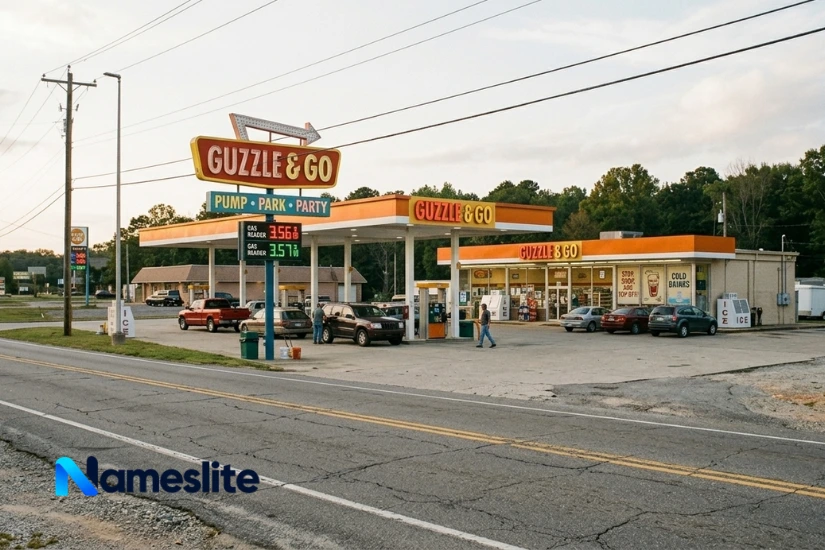 Catchy Fake Gas Station Names That Drivers Remember