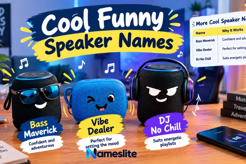 Cool Funny Speaker Names
