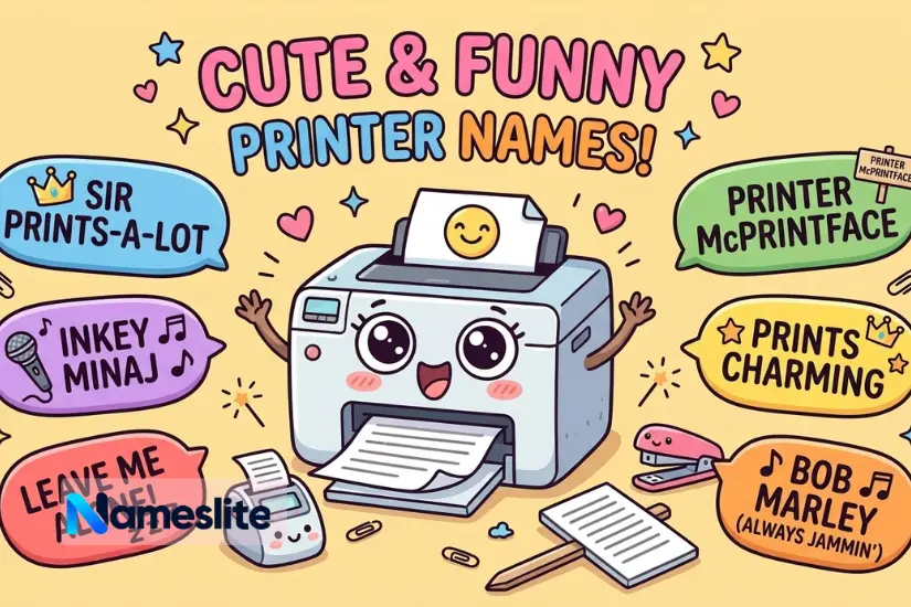 Cute Funny Printer Names
