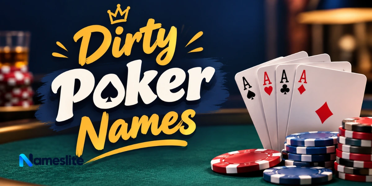 Dirty Poker Names: 200+ Naughty & Funny Picks