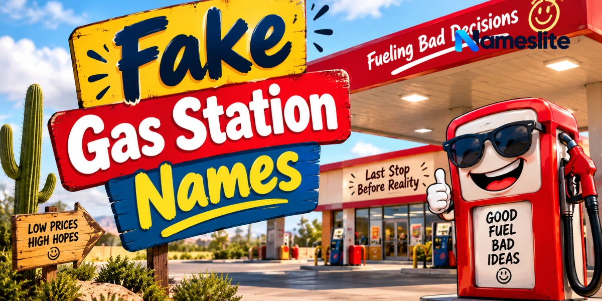 Fake Gas Station Names: 150+ Hilarious Ideas You’ll Love