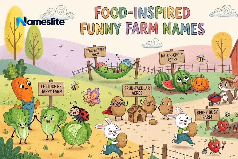 Food-Inspired Funny Farm Names