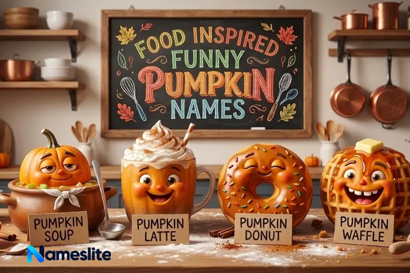 Food Inspired Funny Pumpkin Names
