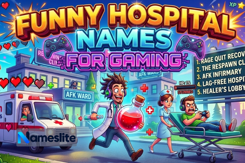 Funny Hospital Names for Gaming
