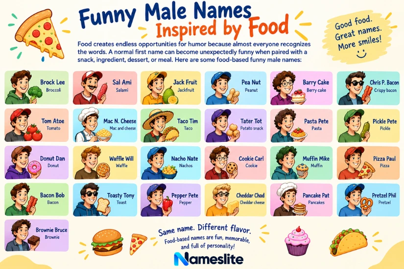 Funny Male Names Inspired by Food