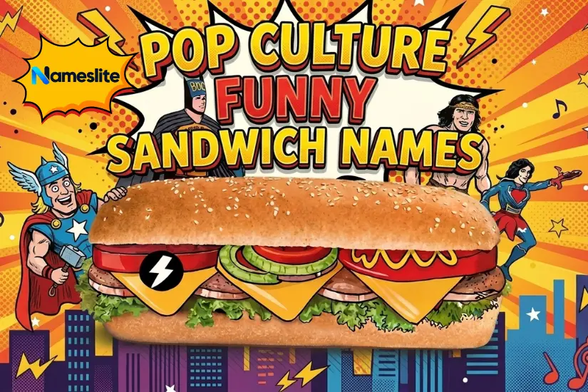 Pop Culture Funny Sandwich Names
