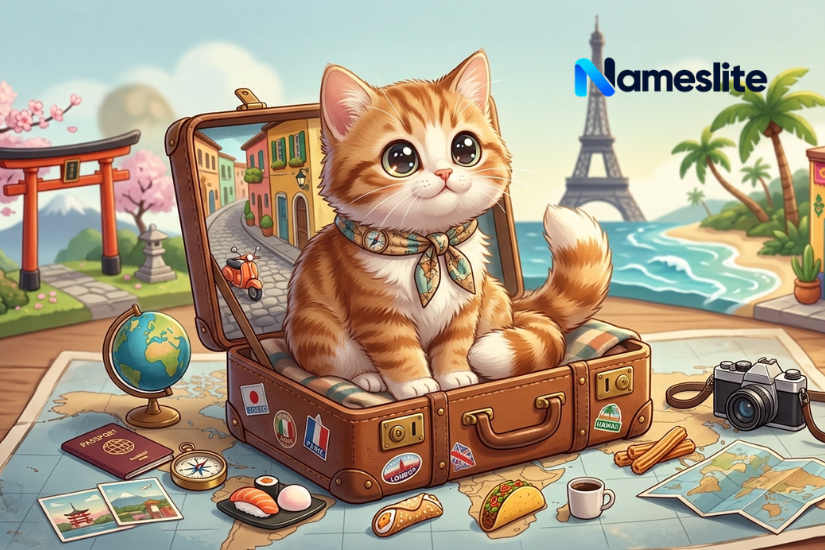 Travel-Inspired Cat Name