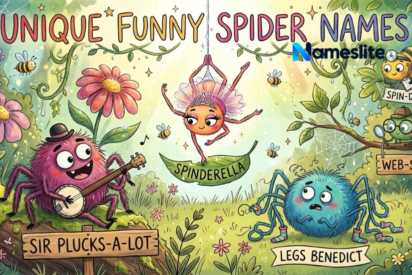 Unique Funny Spider Names
